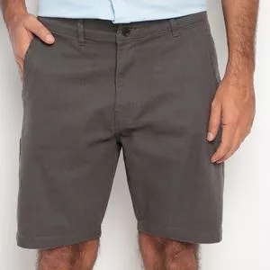 Bermuda Chino Lisa<BR>- Cinza Escuro