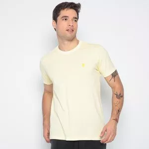 Camiseta Logo<BR>- Amarelo Claro