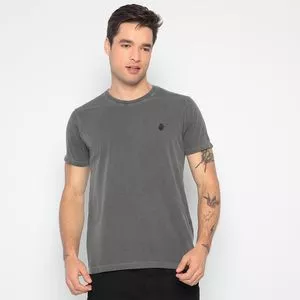 Camiseta Logo<BR>- Cinza Escuro