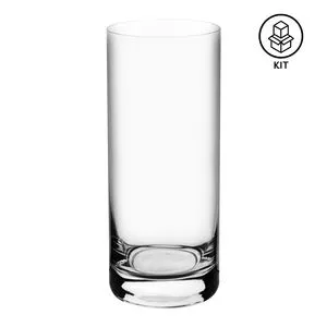 Jogo De Copos Altos<BR>- Cristal<BR>- 6Pçs<BR>- 350ml