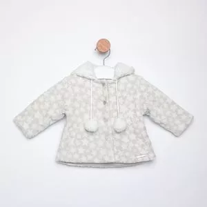 Casaco Estrelas<BR>- Off White & Branco<BR>- Pequena Mania