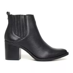 Bota Lisa<BR>- Preta<BR>- Salto: 7cm