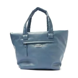 Bolsa Shopping Com Tag<BR>- Azul<BR>- Anacapri