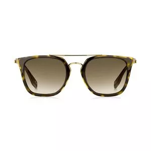 Óculos De Sol Quadrado<BR>- Marrom Escuro & Dourado<BR>- Marc Jacobs