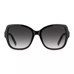 Óculos De Sol Quadrado<BR>- Preto<BR>- Marc Jacobs