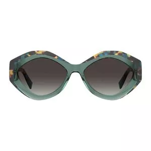 Óculos De Sol Geométrico<BR>- Verde Escuro & Preto<BR>- M Missoni