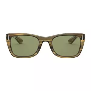 Óculos De Sol Retangular <BR>- Amarelo Escuro & Verde<BR>- Ray Ban