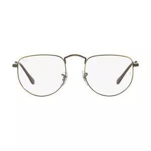 Armação Redonda Para Óculos De Grau<BR>- Dourada<BR>- Ray Ban