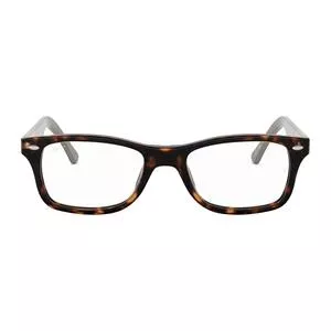 Armação Retangular Para Óculos De Grau<BR>- Marrom Escuro & Marrom<BR>- Ray Ban