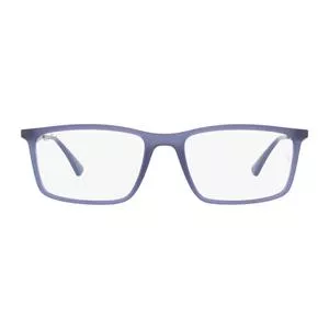 Armação Retangular Para Óculos De Grau<BR>- Azul Claro<BR>- Ray Ban