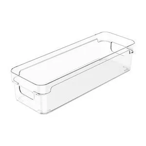 Organizador Clear<BR>- Incolor<BR>- 10x30x7cm<BR>- Ou