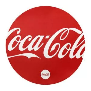 Lugar Americano Redondo Coca-Cola®<BR>- Vermelho & Branco<BR>- ⌀37,5cm