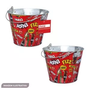 Balde Coca-Cola® Fizz<BR>- Vermelho & Amarelo<BR>- 5L