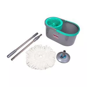 Mop Compacto<BR>- Inox & Verde Água<BR>- 10L<BR>- Bettanin