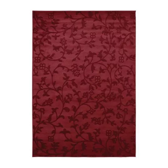 Tapete Sutil Campari- Vermelho- 120x66cm- Tapete São Carlos