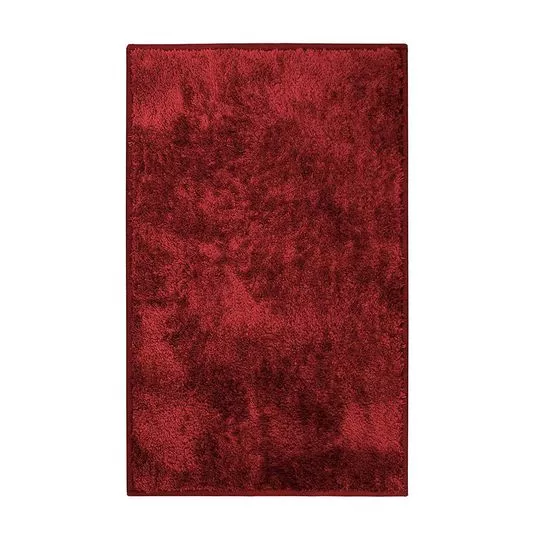 Tapete Tufting Foffo- Vermelho Escuro- 80x50cm- Tapete São Carlos