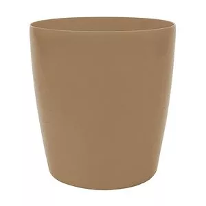 Vaso Orquídea<BR>- Marrom Claro<BR>- 15xØ12cm<BR>- Vasart