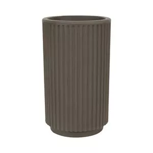 Vaso SP27 Texturizado<BR>- Taupe<BR>- 35xØ20cm<BR>- Vasart