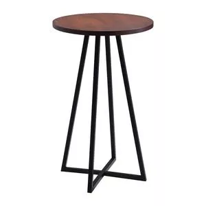 Bistro Washington<BR>- Castanho & Preto<BR>- 90x60x60cm<BR>- Daf Móveis