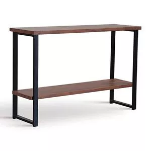 Aparador Portland<BR>- Castanho & Preto<BR>- 81x120x40cm<BR>- Daf Móveis