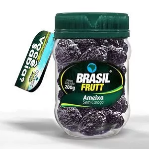 Ameixa Sem Caroço<BR>- 200g<BR>- Brasil Frutt