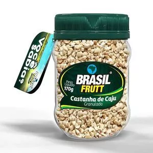 Castanha De Caju Granulada<BR>- 170g<BR>- Brasil Frutt