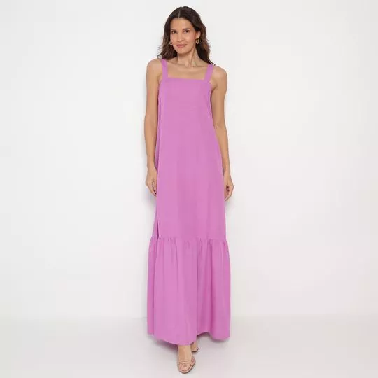 Vestido Longo Cacay®- Roxo