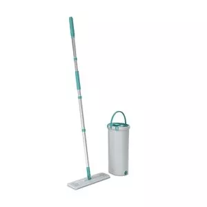 Mop Lava & Seca Fit<BR>- Inox & Verde Água<BR>- 2,5L<BR>- Euro Homeware