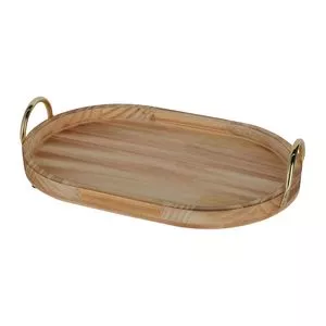 Bandeja Ricevere<BR>- Marrom<BR>- 7,3x38,8x26cm