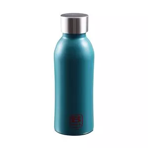 Garrafa Térmica Light<BR>- Inox & Azul Turquesa<BR>- 530ml<BR>- Bugatti