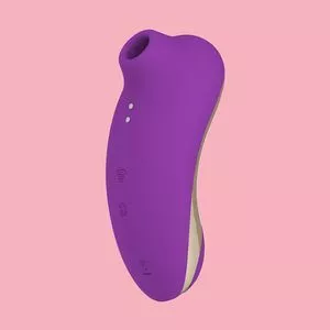 Sugador & Vibrador 2 em 1 Flap<BR>- Roxo<BR>- 4,5x11cm<BR>- Désir Atelier