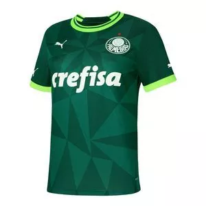 Camiseta Palmeiras®<BR>- Verde Escuro & Verde Limão<BR>- Puma