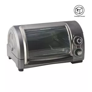 Forno Elétrico Easy Reach<BR>- Inox & Chumbo<BR>- 27x43,8x34,8cm<BR>- 12L<BR>- 110V<BR>- 110W<BR>- A caixa da embalagem apresenta avarias que não comprometem a qualidade do produto.<BR>- Hamilton Beach