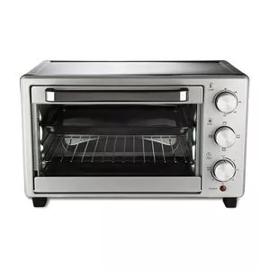 Forno Elétrico<BR>- Inox & Preto<BR>- 41,5x51x21,4cm<BR>- 23L<BR>- 220V<BR>- 220W<BR>- A caixa da embalagem apresenta avarias que não comprometem a qualidade do produto.<BR>- Hamilton Beach