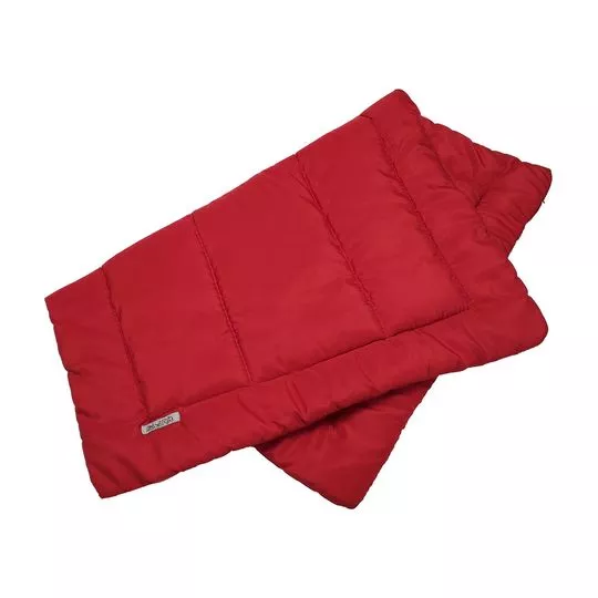 Edredom Liso- Vermelho- 72x102cm- Fabrica Pet