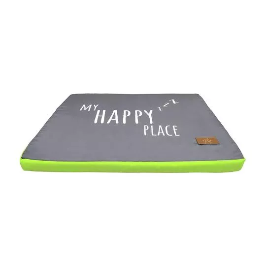 Colchão Neon- Cinza & Verde Neon- 5x60x50cm- Fabrica Pet