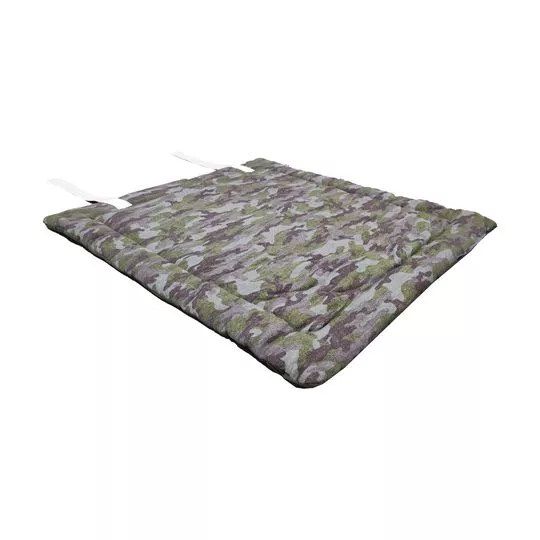 Colchonete Camuflado- Verde Militar- 2x73x66cm- Fabrica Pet