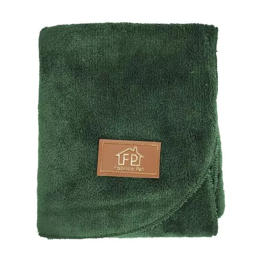 Cobertor Soft- Verde Escuro- 73x58cm- Fabrica Pet