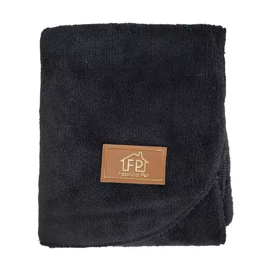 Cobertor Soft- Preto- 73x58cm- Fabrica Pet