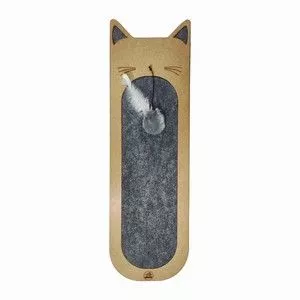 Arranhador Joy Cat<BR>- Marrom & Cinza Escuro<BR>- 65x20cm<BR>- Fabrica Pet