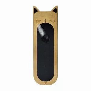 Arranhador Joy Cat<BR>- Marrom & Preto<BR>- 65x20cm<BR>- Fabrica Pet