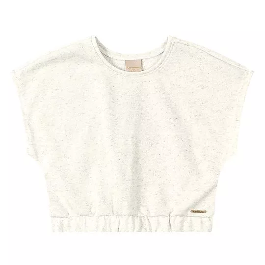 Cropped Com Recortes- Off White