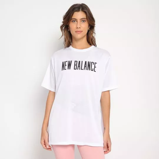 Camiseta New Balance®- Branca