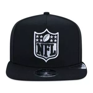 Boné NFL®<BR>- Preto & Branco