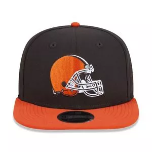 Boné Cleveland Browns®<BR>- Preto & Laranja