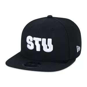 Boné 9Fifty Of Sn Stu Blk<BR>- Preto & Branco