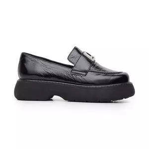 Loafer Meia Pata<BR>- Preto<BR>- Lança Perfume