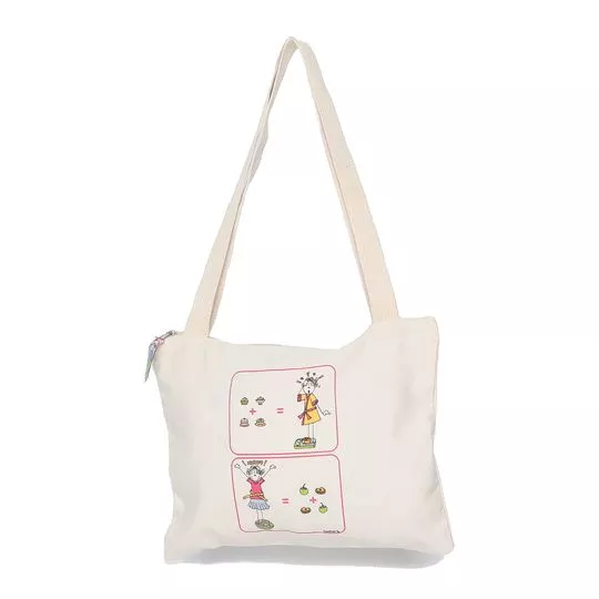 Bolsa De Ombro- Creme- 25,50x34cm