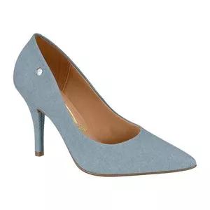 Scarpin Liso<BR>- Azul Claro<BR>- Salto: 10,5cm<BR>- Vizzano