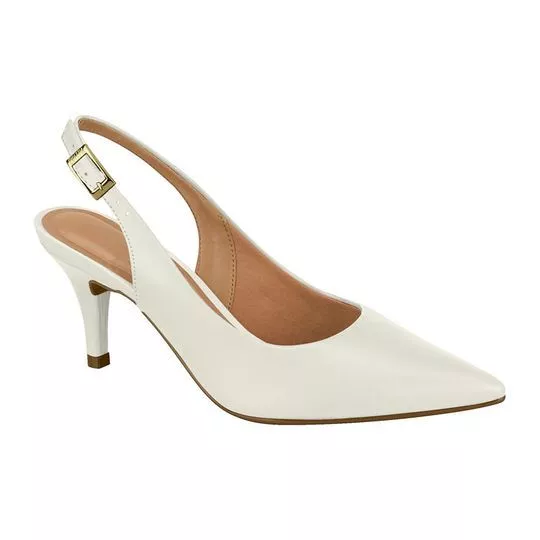 Slingback Liso- Off White- Vizzano